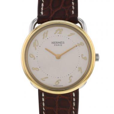 Orologio Hermes Arceau in acciaio e oro placcato
