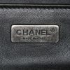 Chanel Boy shoulder bag in black python and black leather - Detail D4 thumbnail