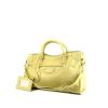 Balenciaga Classic City handbag in yellow leather - 00pp thumbnail
