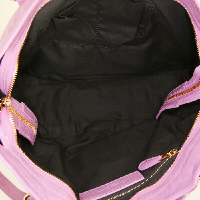 Borsa Balenciaga Giant City in pelle rosa - Detail D3