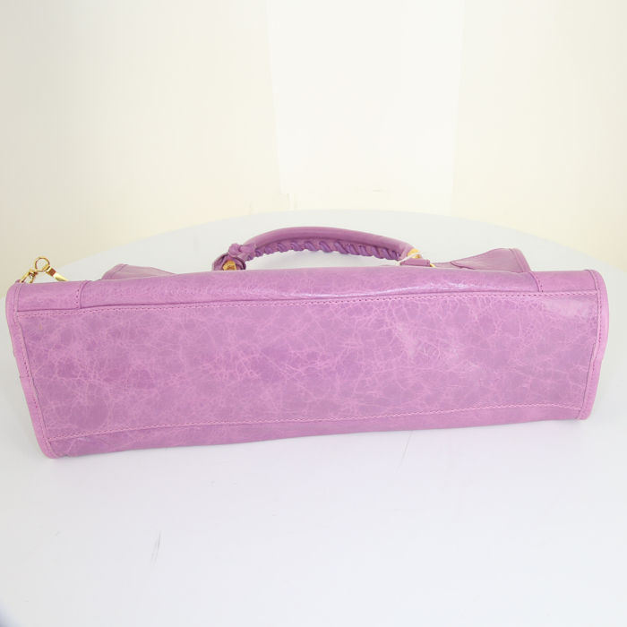 Borsa Balenciaga Giant City in pelle rosa - Detail D5