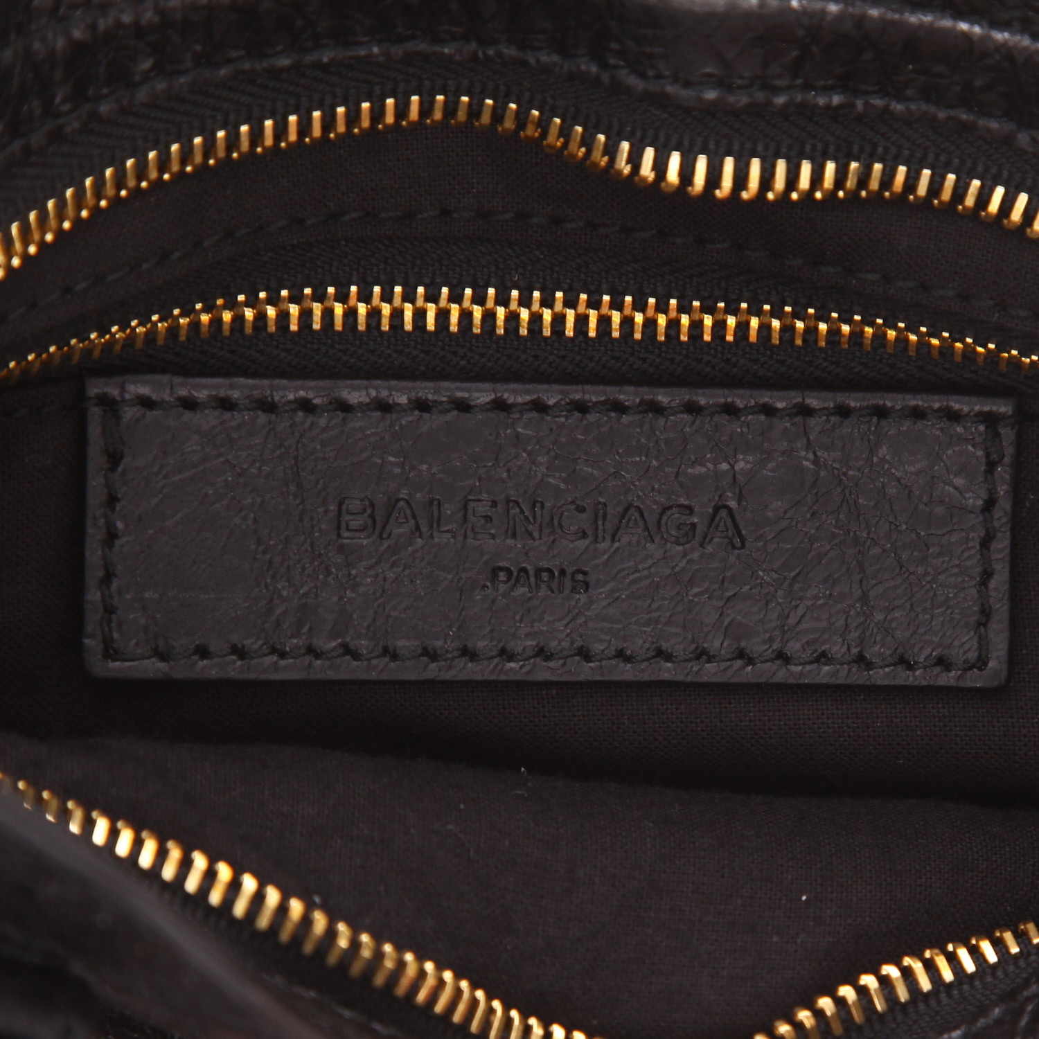 Bolso de mano Balenciaga  City en cuero negro - Detail D2