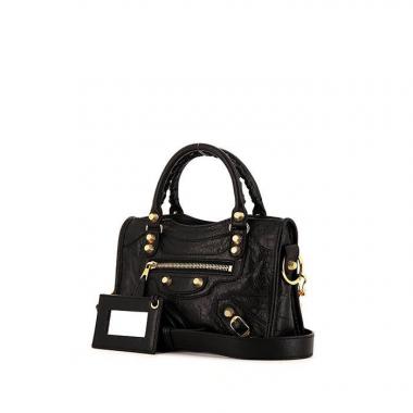 Bolso de mano Balenciaga Giant City en cuero negro