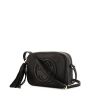 Gucci Soho Disco shoulder bag in black grained leather - 00pp thumbnail