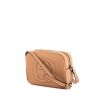 Gucci Soho Disco shoulder bag in beige grained leather - 00pp thumbnail