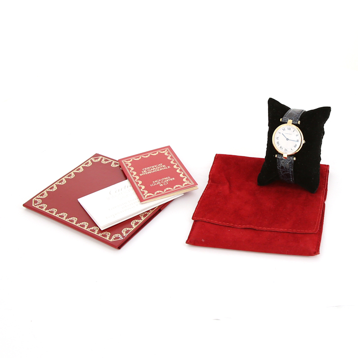 Reloj Cartier Vendôme de oro amarillo 18k Circa  1989