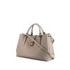 Bottega Veneta Roma handbag in grey intrecciato leather - 00pp thumbnail