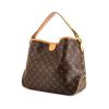 Borsa da spalla o a mano Louis Vuitton Delightful in tela monogram marrone e pelle naturale - 00pp thumbnail
