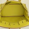 Hermes Birkin 35 cm handbag in yellow Lime Swift leather - Detail D2 thumbnail