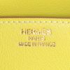 Sac à main Hermes Birkin 35 cm en cuir Swift jaune Lime - Detail D3 thumbnail