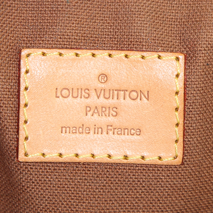 Louis Vuitton Tivoli small model handbag in monogram canvas and natural leather - Detail D3