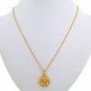Vintage necklace in 24 carats yellow gold and diamonds - 360 thumbnail