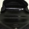 Saint Laurent College shoulder bag in black quilted suede - Detail D3 thumbnail