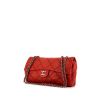 Chanel Timeless jumbo shoulder bag in red quilted leather - 00pp thumbnail
