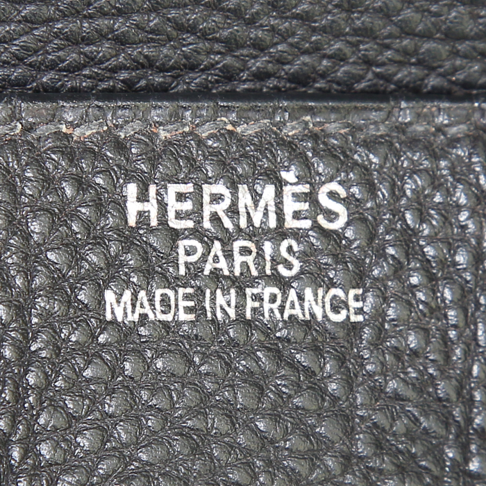 Hermes Birkin 35 cm bag in black togo leather - Detail D3