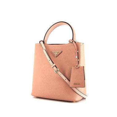 Borsa Prada Double in pelle saffiano rosa