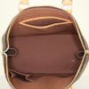 Bolso de mano Louis Vuitton Alma en lona Monogram marrón y cuero natural - Detail D2 thumbnail