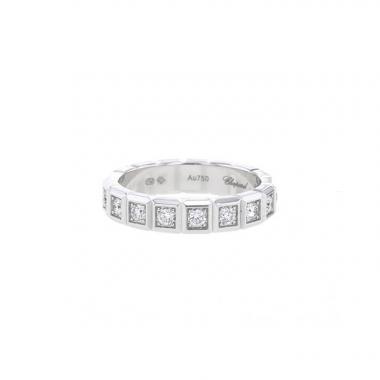 Anello Chopard Ice Cube in oro bianco e diamanti