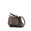 Givenchy Pandora small model shoulder bag in grey lizzard and black leather - 00pp thumbnail