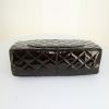 Chanel 2.55 handbag in brown patent quilted leather - Detail D5 thumbnail