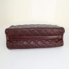Chanel bag in burgundy quilted leather - Detail D4 thumbnail
