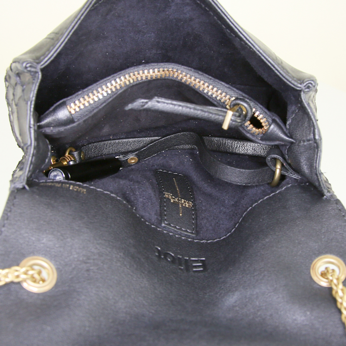 Borsa a tracolla Jerome Dreyfuss Eliot in pitone nero - Detail D2