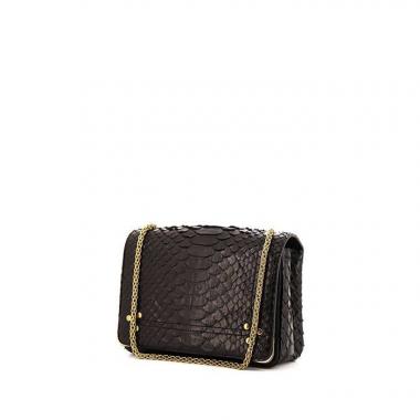 Borsa a tracolla Jerome Dreyfuss Eliot in pitone nero