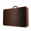 Louis Vuitton Bisten rigid suitcase in monogram canvas and brown lozine (vulcanised fibre) - Detail D1 thumbnail