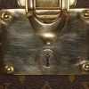 Louis Vuitton Bisten rigid suitcase in monogram canvas and brown lozine (vulcanised fibre) - Detail D4 thumbnail