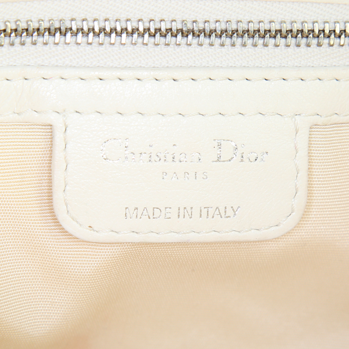 Borsa Dior New Look in pelle bianca cannage - Detail D3