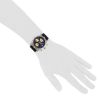 Montre Breitling Chronomat en plaqué or et acier Ref :  A13050 Vers  1990 - Detail D1 thumbnail