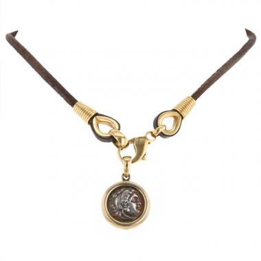 Pendentif Bulgari Monete en or jaune et bronze Pendentif Bulgari Monete en or jaune et bronze