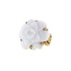 Chanel Camelia large model ring in ceramic and yellow gold - 00pp thumbnail