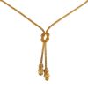 Flexible braided Lalaounis necklace in yellow gold and ruby - 00pp thumbnail
