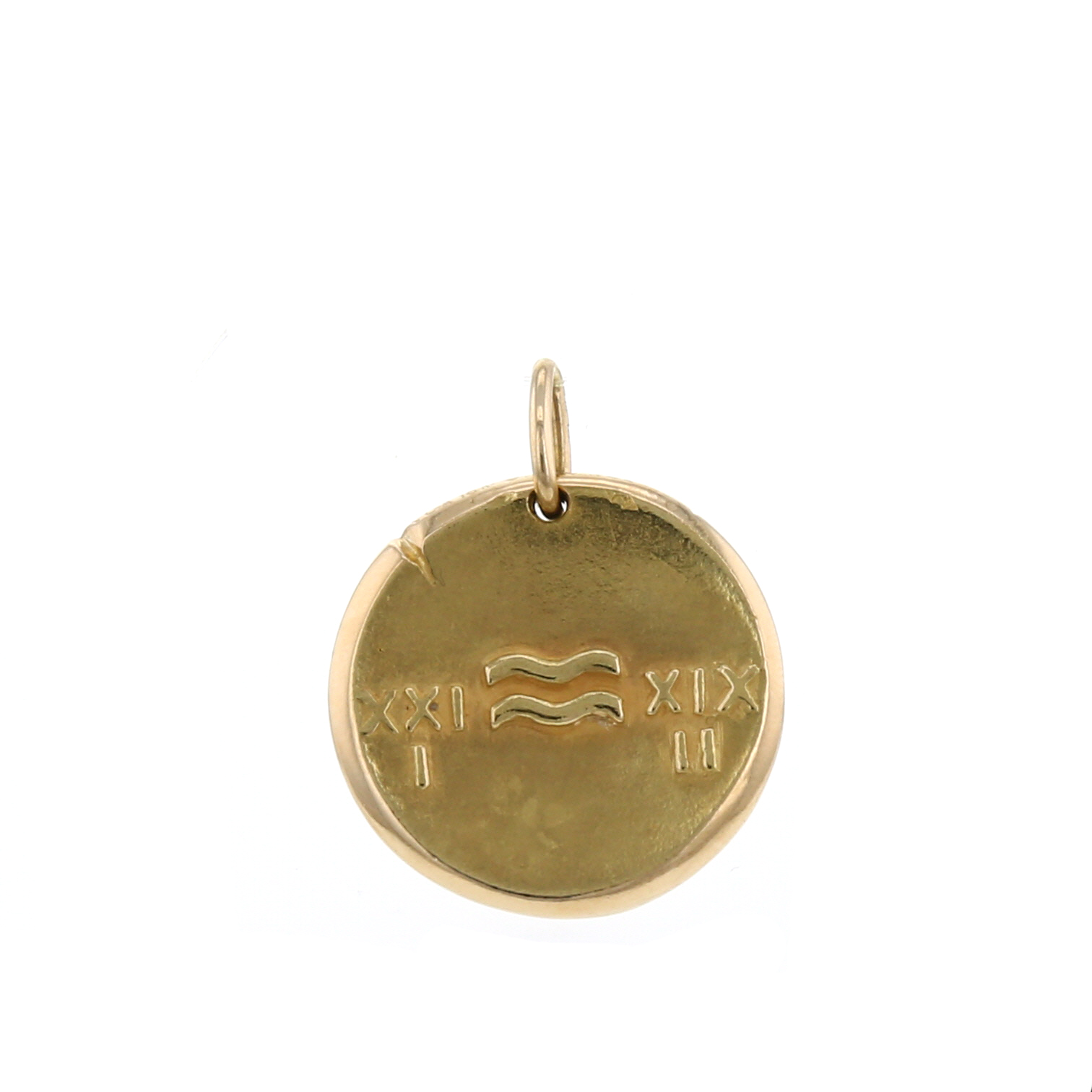 Pendentif Van Cleef 
Arpels Zodiaque "Verseau" en or jaune, par Georges Lenfant - Detail D2