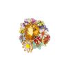 Dior Diorette large model ring in yellow gold,  enamel and sapphires - 00pp thumbnail