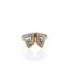 Lalaounis ring in yellow gold,  white gold and diamonds - 360 thumbnail