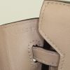 Bolso de mano Hermes Birkin 25 cm en cuero swift beige - Detail D4 thumbnail