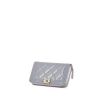 Chanel Boy Wallet wallet in metallic blue patent quilted leather - 00pp thumbnail