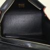 Celine Trapeze small model handbag in blue and orange python and black leather - Detail D3 thumbnail
