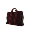 Hermes Toto Bag - Shop Bag shopping bag in burgundy canvas - 00pp thumbnail