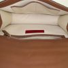 Bolso bandolera Valentino Garavani Rockstud Lock en imitación piel y cuero marrón - Detail D3 thumbnail