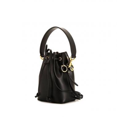 Bolso bandolera Fendi Mon Trésor en cuero negro