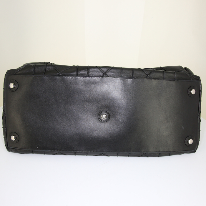 Borsa a spalla Dior Le 30 in pelle cannage nera - Detail D4