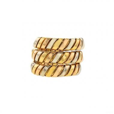 Bulgari ring in 3 golds