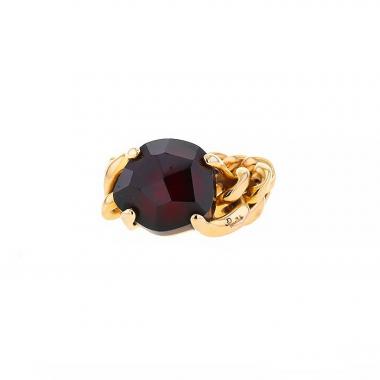 Bague Pomellato Lola en or rose et grenat