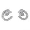 Boucheron Serpent Bohème earrings in white gold and diamonds - 00pp thumbnail