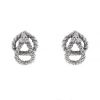 Paire de boucles d'oreilles époque années 80 Boucheron en or blanc et diamants - 00pp thumbnail