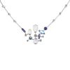 Collar articulado Cartier Meli Melo en oro blanco,  piedras de colores azules y diamantes - 00pp thumbnail