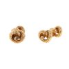 Vintage pair of cufflinks in yellow gold - 00pp thumbnail